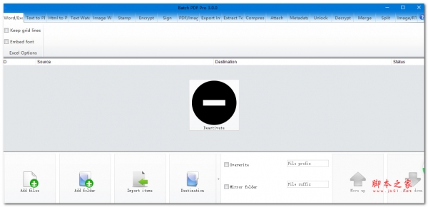 Batch pdf Pro(pdf文档转换工具)V3.0 英文安装版