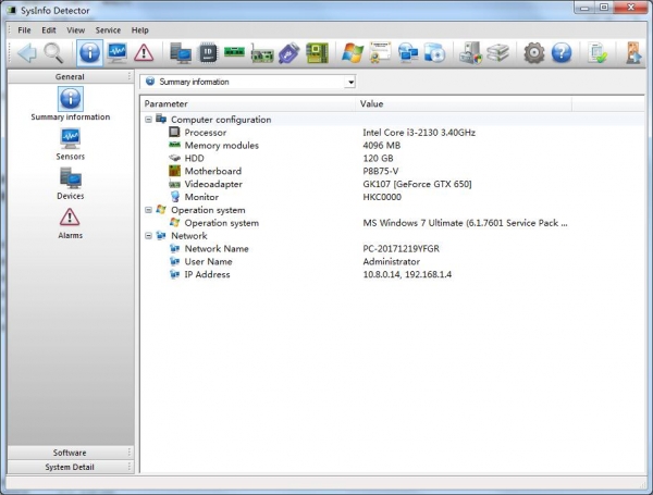 SysInfo Detector(系统硬盘信息查看软件) v1.11.1 英文免费安装版(附安装教程)