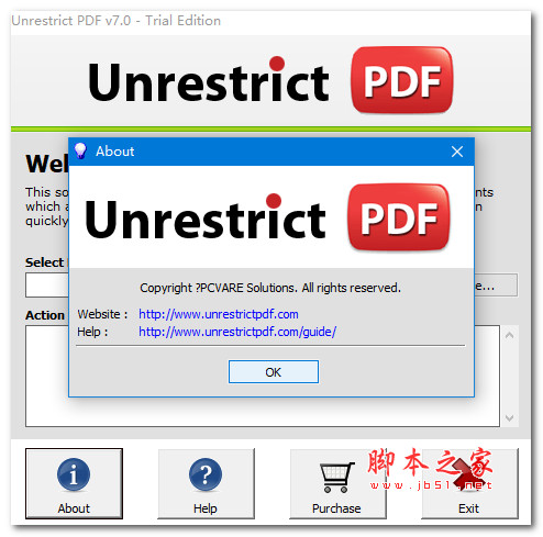 Unrestrict PDF(密码移除软件)V7.0 英文安装版