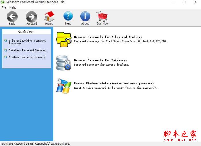iSunshare Password Genius V2.1.1 英文安装版(附安装使用教程)