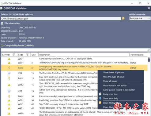 GEDCOM Validator(家谱制作工具) v7.6.2.0 免费安装版