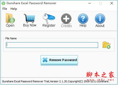 iSunshare Excel Password Remover V2.1.20 英文安装版(附安装使用教程)