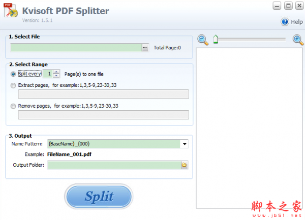 Kvisoft PDF Splitter(PDF分割软件) v1.5.1 免费安装版