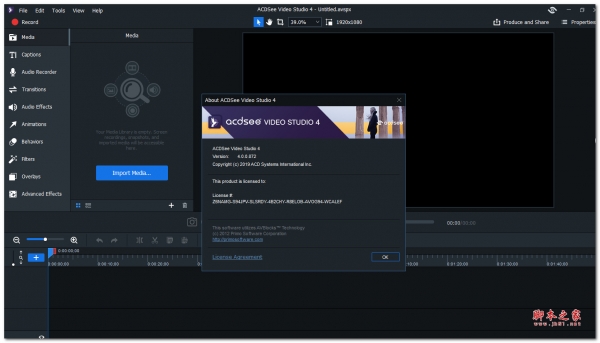 acdsee video studio 4(飞鸟剪辑)V4.0.0.872 英文特别安装版(附激活文件+激活教程)