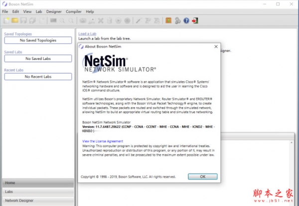 Boson NetSim 11 思科网络模拟器 Crack激活版(含原版+激活补丁+教程)