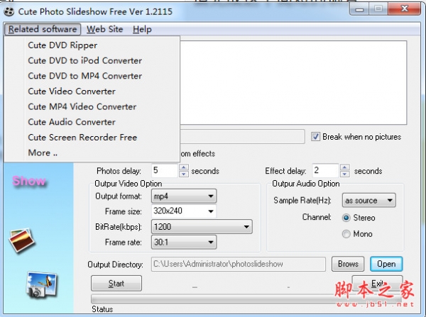 Cute Photo Slideshow Free(幻灯片制作软件) v1.2115 官方安装版(附安装教程)
