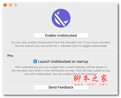 Undisturbed for Mac(勿扰模式软件)V1.0.6 苹果电脑版