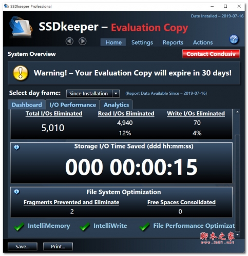 SSDkeeper pro(固态硬盘寿命延长软件)V2.0.52 英文特别安装版(附注册机+激活教程)