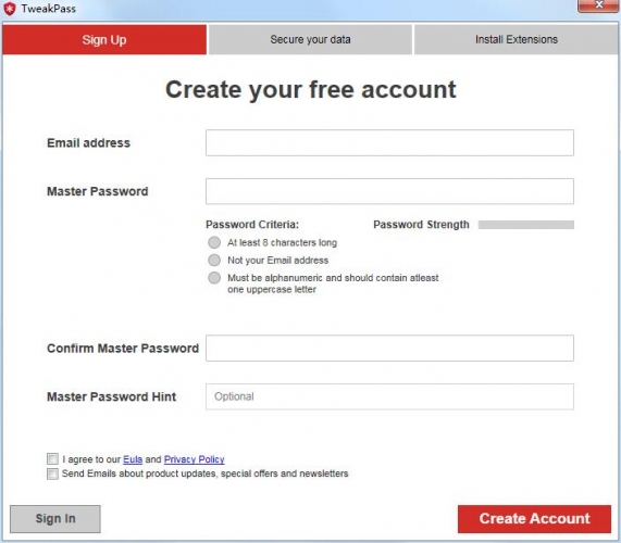 TweakPass(密码管理工具)  V1.0.1000.3603 免费英文直装版