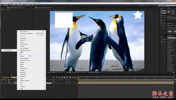 RGB色彩偏移分离特效AE/PR插件AEscripts EFX Chromatic Aberration 2.0 特别版