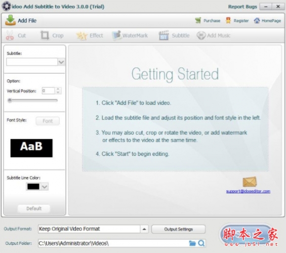 idoo Add Subtitles to Video(视频字幕制作软件) v3.0.0  官方安装版(附安装教程)