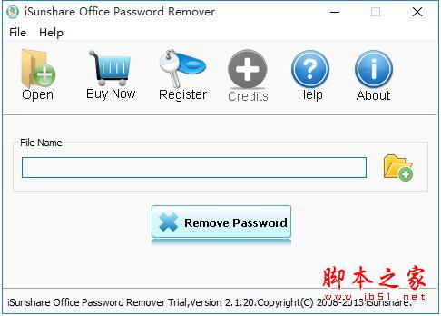 iSunshare office Password Remover V2.1.20 英文安装版(附安装使用教程)