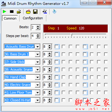 Midi Drum Rhythm Generator(架子鼓节拍器) v1.7 免费绿色版
