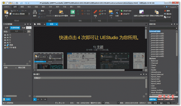 IDM UEStudio(代码编辑器) v20.10.0.52 绿色破解中文版