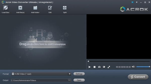 Acrok Video Converter UlTIMate V6.7.104 英文特别安装版