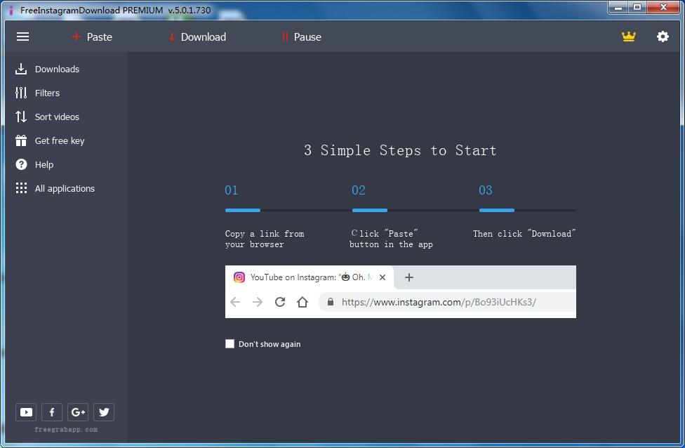 Free Instagram Download(Instagram视频软件) v5.0.1.730 特别安装版