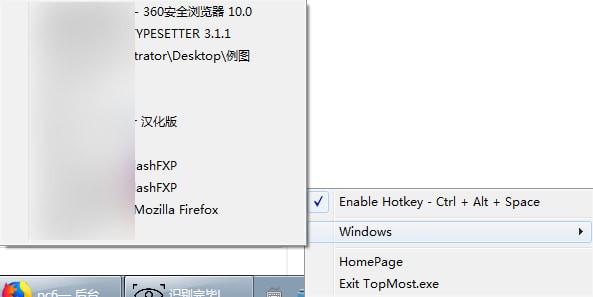 TopMost(窗口置顶工具) v1.0 免费绿色版