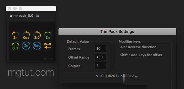 Trim-Pack(AE关键帧动画添加脚本)V2 免费版(附视频教程)
