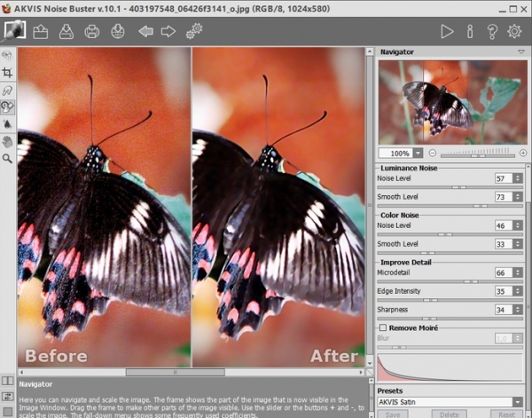AKVIS Noise Buster(图像降噪)V10.3.3018.17455 32位 中文特别安装版
