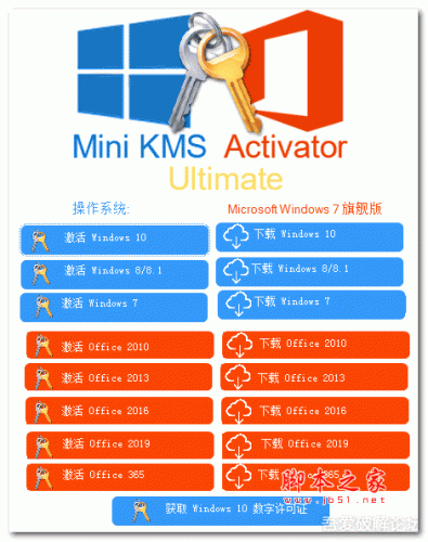 Mini KMS Activator Ultimate(迷你kms激活工具) v1.5 免费安装版