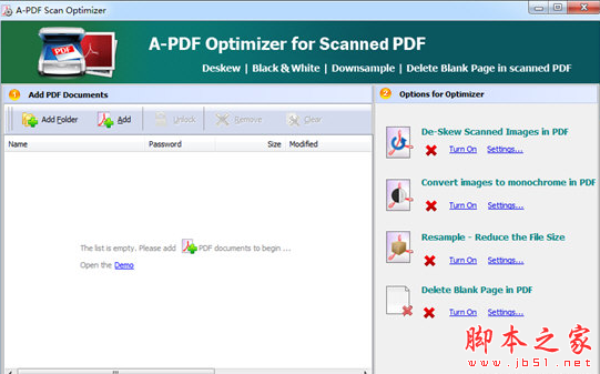 A-PDF Scan Optimizer(PDF扫描优化软件) v2.9.2 免费安装版