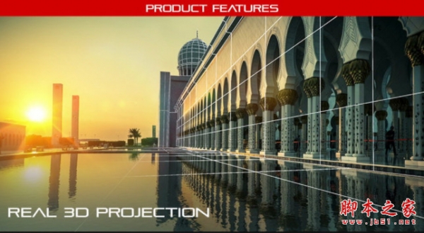 平面图片投射三维空间摄像机动画AE脚本Projection 3D v5.0.0 免费版