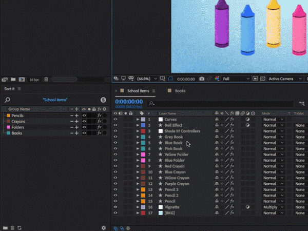 Sort it(AE图层分组排列脚本) v1.1.1 绿色免费版(附使用方法)