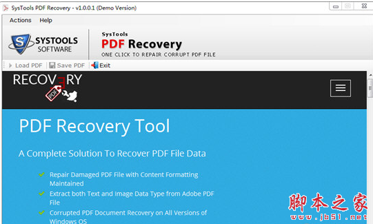 SysTools PDF Repair(PDF恢复软件) v1.0.0.1 免费安装版