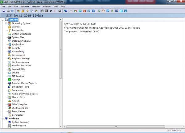 SIW 2019(系统信息分析查看软件)V9.1.0409 特别安装版(附激活教程) 技术员专版
