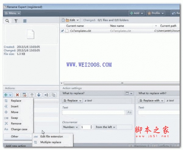 文件批量改名工具(Gillmeister Rename Expert) v5.30.6 免费安装版