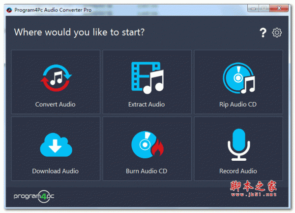 Program4Pc Audio Converter pro(多功能音频转换器) v7.1 绿色特别版