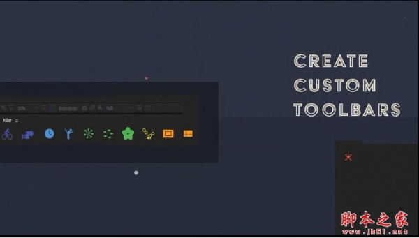 AE自定义表达式效果插件UI工具栏管理脚本AEscripts KBar3 v3.1.5 中文免费版