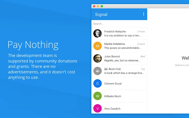 Signal for Mac(加密通讯工具) V1.38.1 苹果电脑版