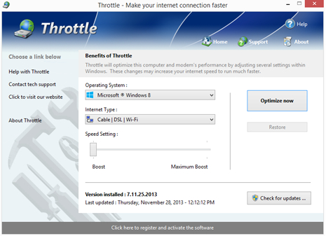 PGWARE Throttle(网络优化软件)V8.5.13.2019 英文特别安装版(附注册机+教程)