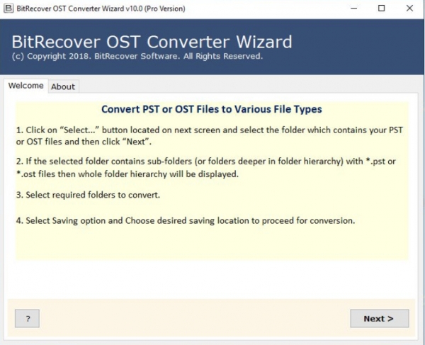 BitRecover OST Converter Wizard(OST格式转换) v11.5 英文安装版(附注册码)