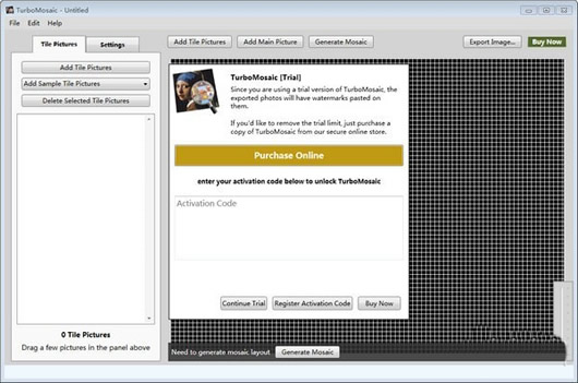 TurboMosaic(马赛克拼图制作软件) v3.6.6.0 免费安装版