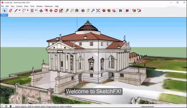 SketchFX(SketchUp一键艺术渲染插件) v2.0.1 免费中文版