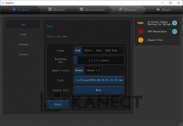 Skanect Pro(三维模型扫描软件) v1.10.1 汉化安装免费版