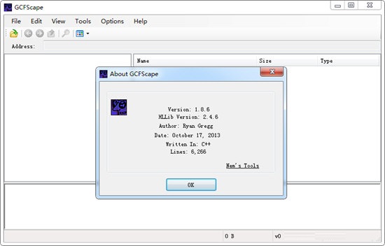 GCFScape(gcf文件浏览编辑器)V1.8.6 英文安装版