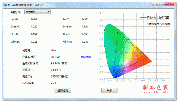 显示器色域检测(图拉丁版) v2.0.0 绿色免费版