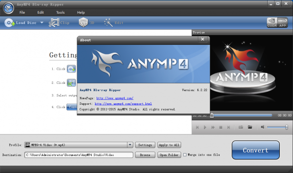 AnyMP4 Bluray Ripper(蓝光翻录软件) V7.2.30 多语言安装版