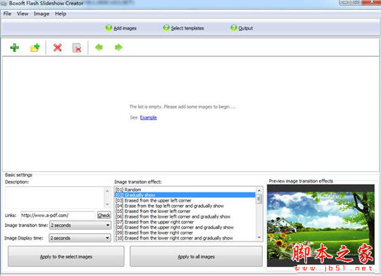 Boxoft Flash SlideShow Creator(Flash幻灯片制作软件) v1.1 官方免费版