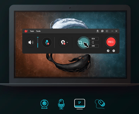 ApowerREC(电脑录屏软件带声音)for Mac v1.0.6.4 苹果电脑版