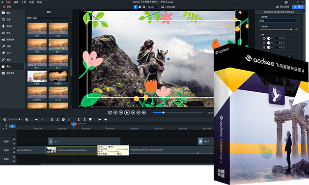 ACDSee飞鸟简辑专业版 4(视频录制及剪辑) v4.0.0.893 官方免费版