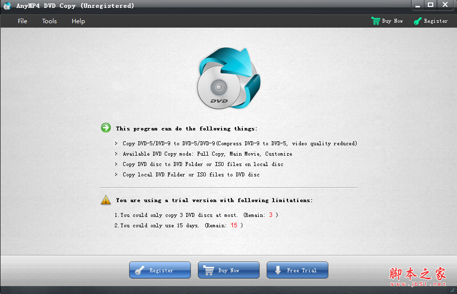 AnyMP4 DVD Copy(DVD复制工具) V3.1.28 免费安装版