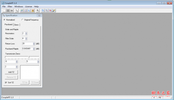 CoupleFil(滤波器耦合矩阵计算工具) V1.4 绿色免费版
