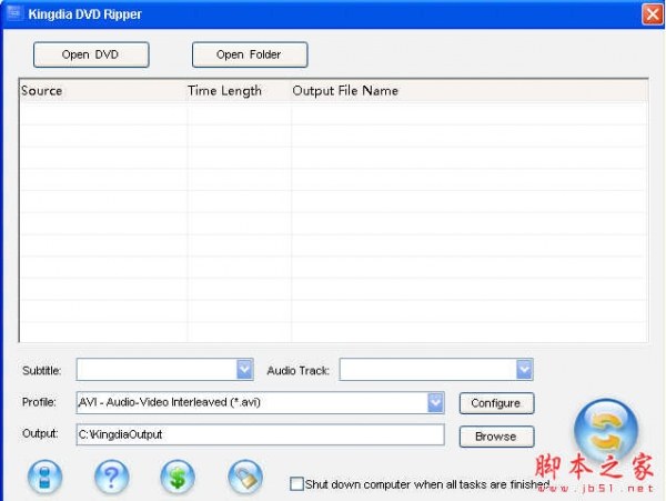 Kingdia DVD Ripper Pro(DVD格式转换软件) v3.6.9 免费绿色版