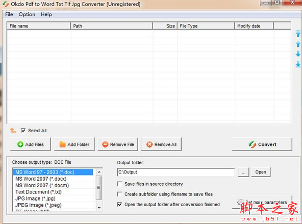 Okdo pdf to Word Txt Tif Jpg Converter(pdf文件转换软件) v6.0 免费安装版