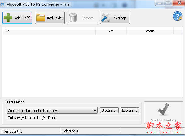 Mgosoft PCL To PS Converter(PCL转PS转换软件) v7.3.6 免费绿色版