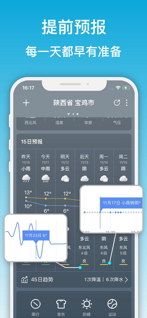 开薪天气(天气预报) v4.8.0 苹果手机版